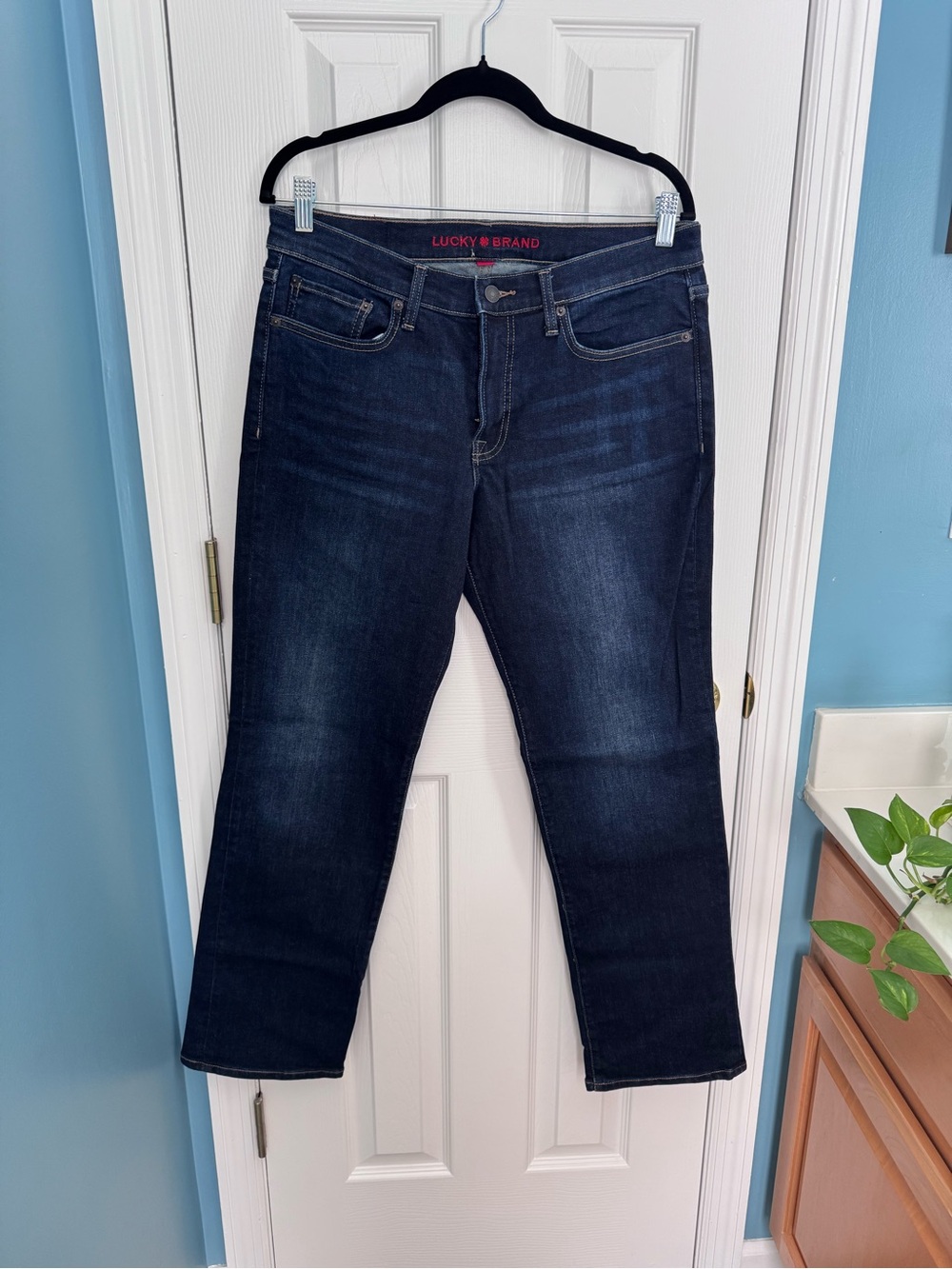 Lucky Brand Women's Straight-Leg Dark Indigo Jeans